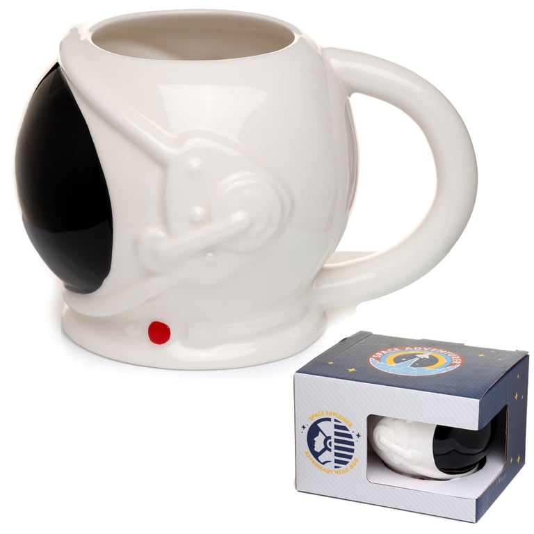 Dolomite Ceramic Astronaut Space Helmet Mug 550ml - Food Safe & Unique Gift
