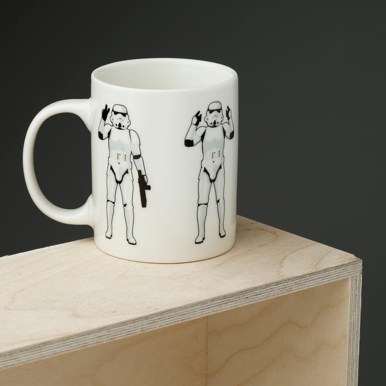 Porcelain Stormtrooper White Mug - 300ml Microwave & Dishwasher Safe