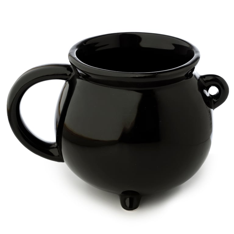 Hocus Pocus Black Cauldron Novelty Shaped Ceramic Mug - 550ml Halloween Holiday Gift
