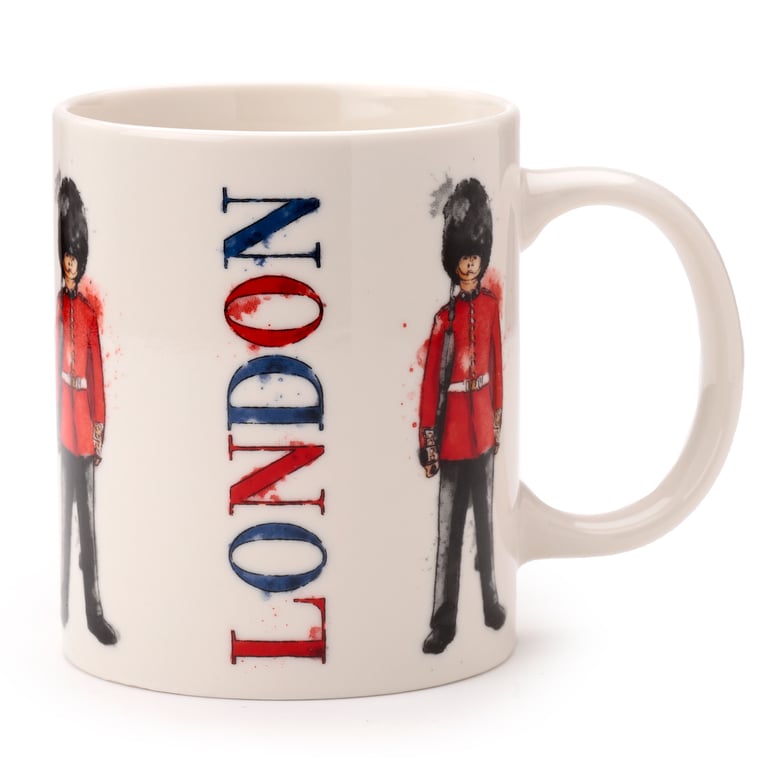 Porcelain London Tour Guardsman Mug - 300ml Microwave & Dishwasher Safe
