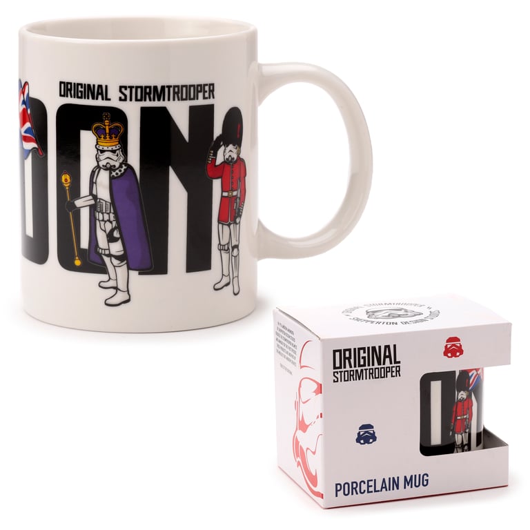 Porcelain Stormtrooper Mug - 300ml Food & Microwave Safe Licensed Collectible