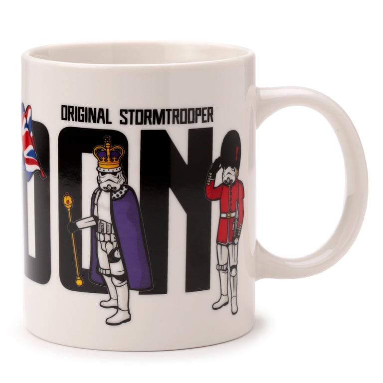 Porcelain Stormtrooper Mug - 300ml Food & Microwave Safe Licensed Collectible