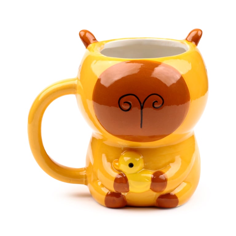 Capybara Shaped Ceramic Mug - Food Safe & Handcrafted Dolomite Material