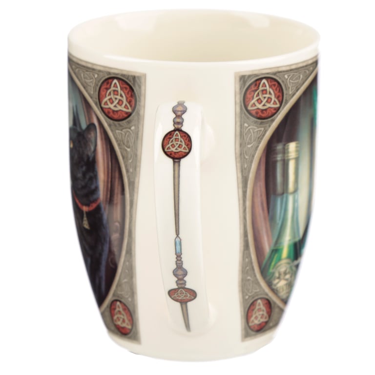 Lisa Parker Absinthe Cat 300ml Porcelain Mug - Food & Microwave Safe