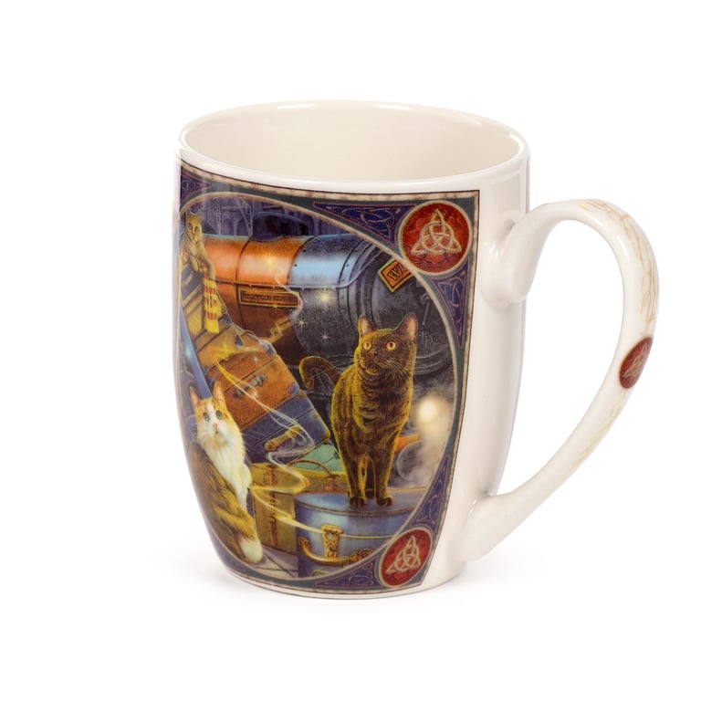 Lisa Parker Witchwood Express Cats Porcelain Mug, 300ml, Microwave & Dishwasher Safe