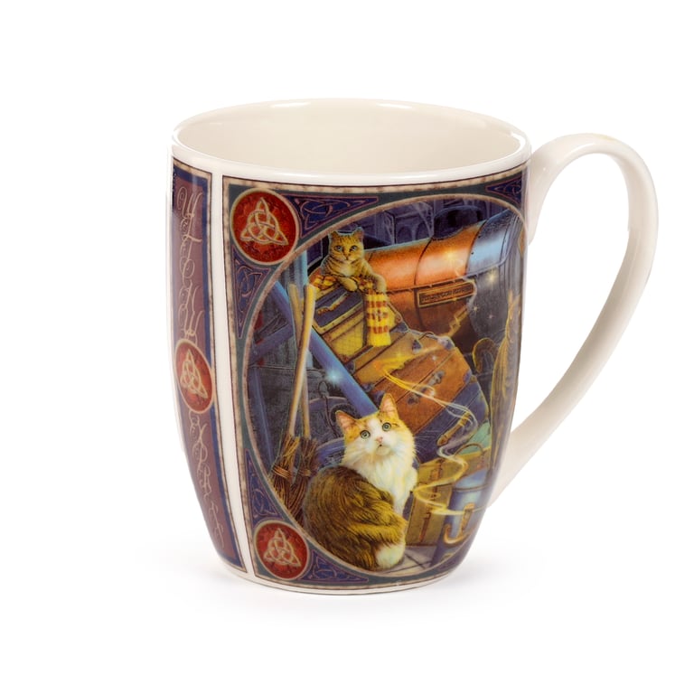 Lisa Parker Witchwood Express Cats Porcelain Mug, 300ml, Microwave & Dishwasher Safe