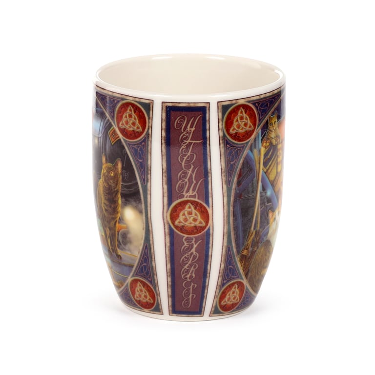 Lisa Parker Witchwood Express Cats Porcelain Mug, 300ml, Microwave & Dishwasher Safe