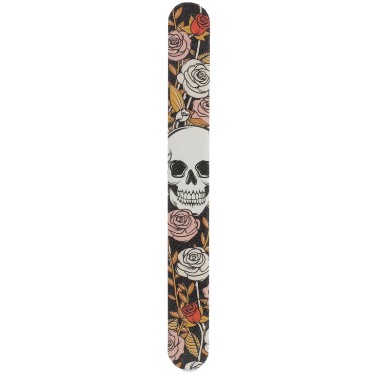 EVA Plastic Skulls & Roses Nail File - Effective Manicure Tool
