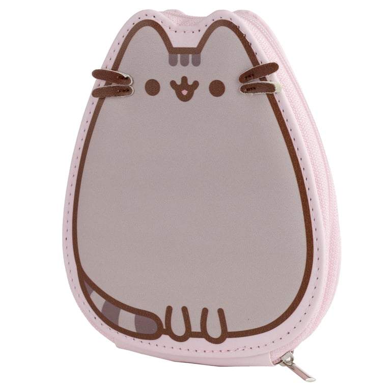 Pusheen Cat 5-Piece Zip Up Manicure Set - Polyurethane & Stainless Steel