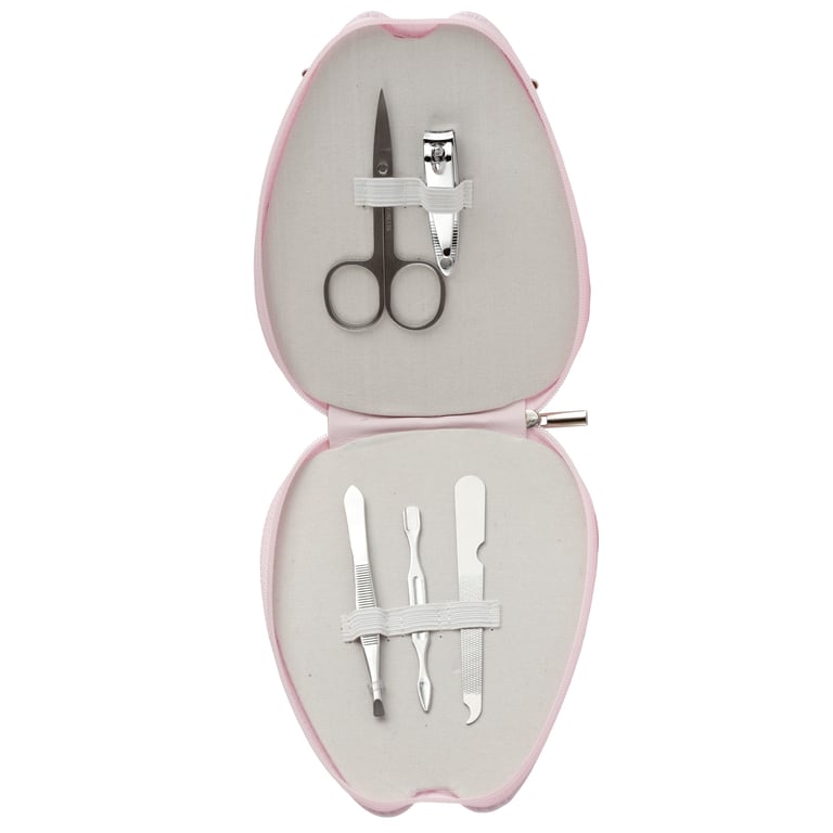 Pusheen Cat 5-Piece Zip Up Manicure Set - Polyurethane & Stainless Steel