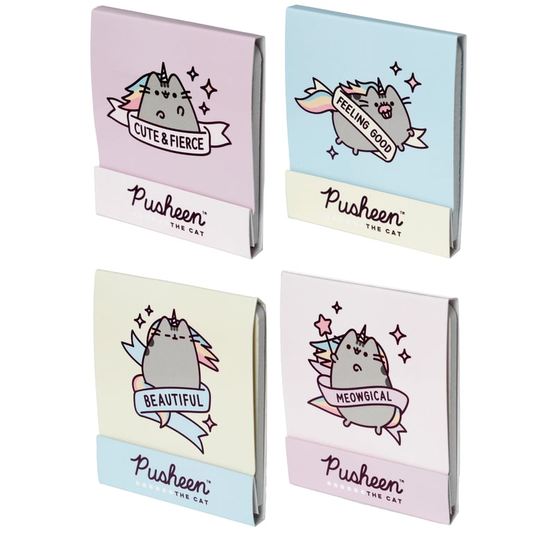 Pusheenicorn Nail File Matchbook - 6 Mini EVA Plastic Files