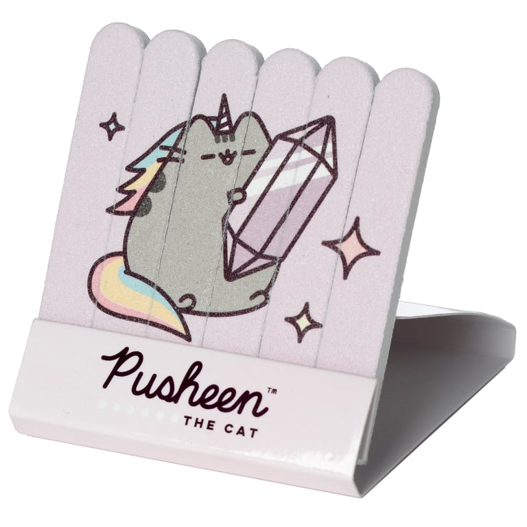 Pusheenicorn Nail File Matchbook - 6 Mini EVA Plastic Files