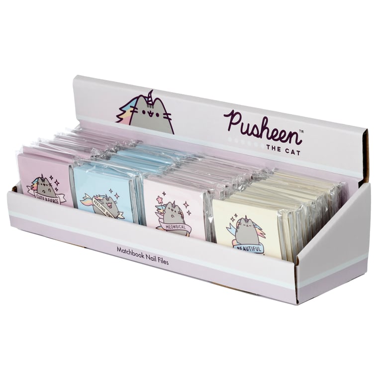 Pusheenicorn Nail File Matchbook - 6 Mini EVA Plastic Files