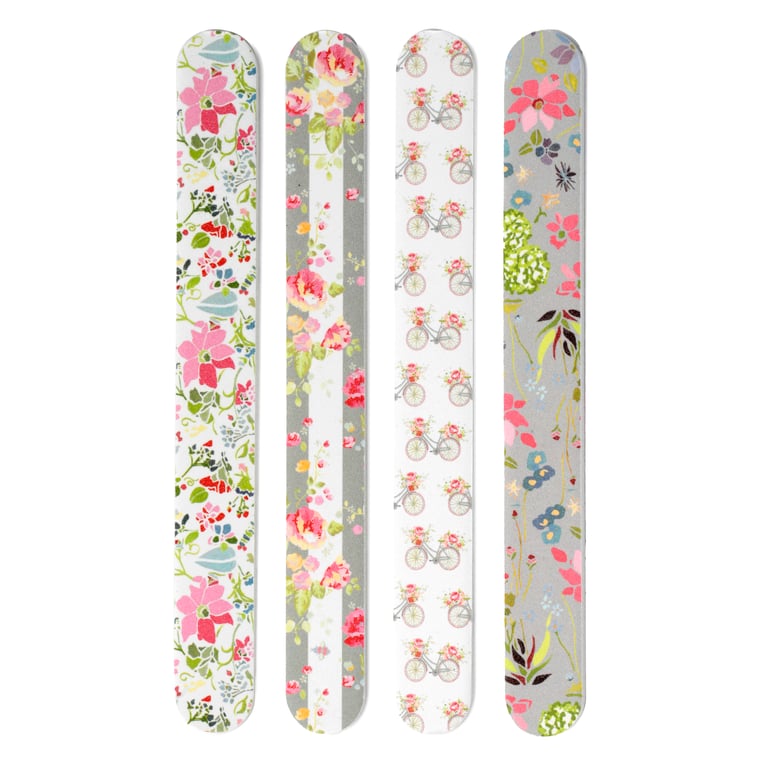 Julie Dodsworth Pink Floral EVA Plastic Nail File - Worldwide Licensed Beauty Tool