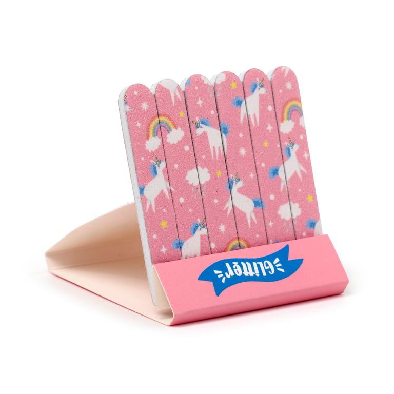 Nail File Matchbook - 6 Mini EVA Plastic Files for Travel and Beauty Care