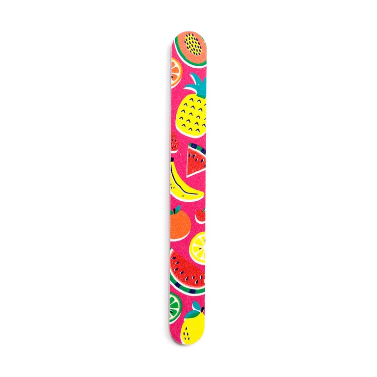 EVA Plastic Summer Fruits Nail File - Durable Beauty Tool for Smooth Nails