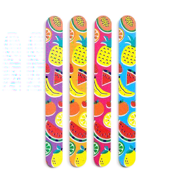 EVA Plastic Summer Fruits Nail File - Durable Beauty Tool for Smooth Nails