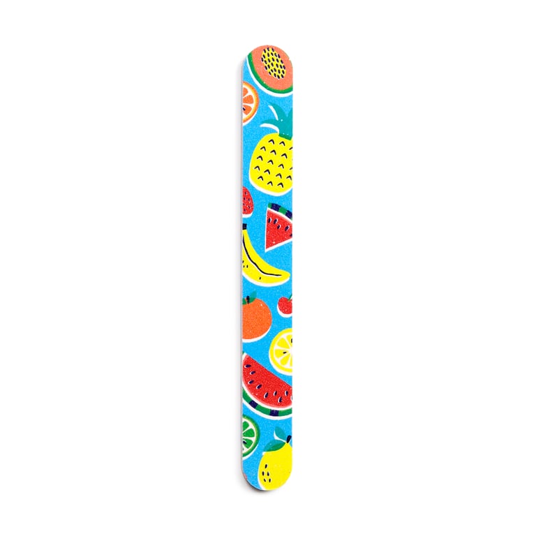 EVA Plastic Summer Fruits Nail File - Durable Beauty Tool for Smooth Nails