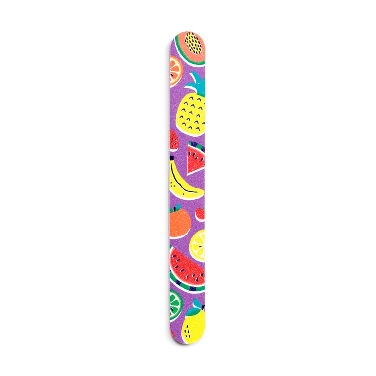 EVA Plastic Summer Fruits Nail File - Durable Beauty Tool for Smooth Nails