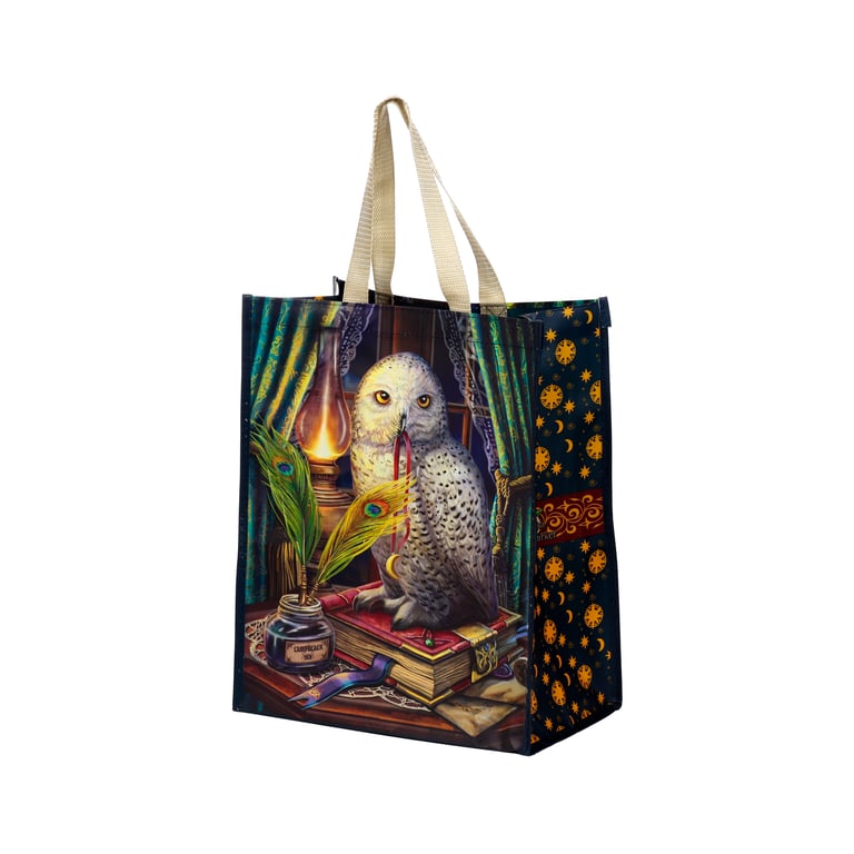 Lisa Parker Guardian of Spells Owl Durable Reusable Shopping Bag