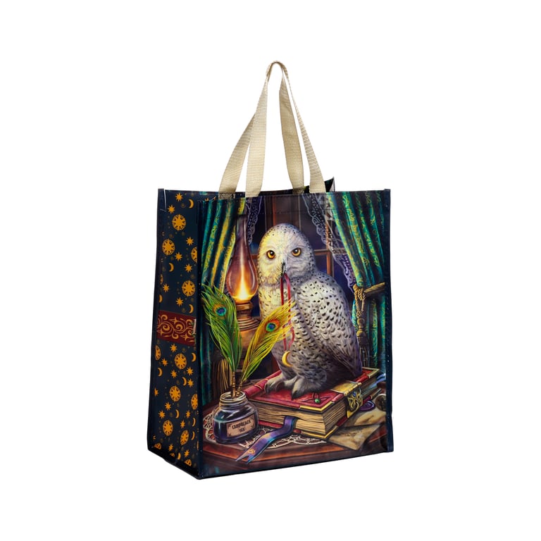 Lisa Parker Guardian of Spells Owl Durable Reusable Shopping Bag