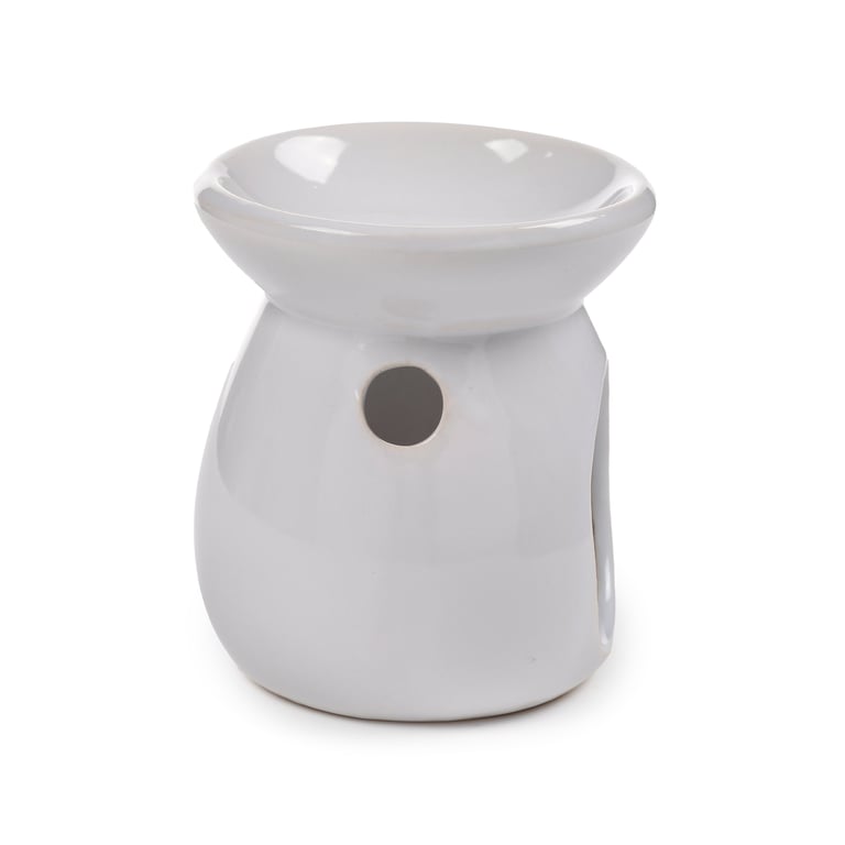 Dolomite Ceramic Oil Burner - Simple White Home Fragrance Diffuser