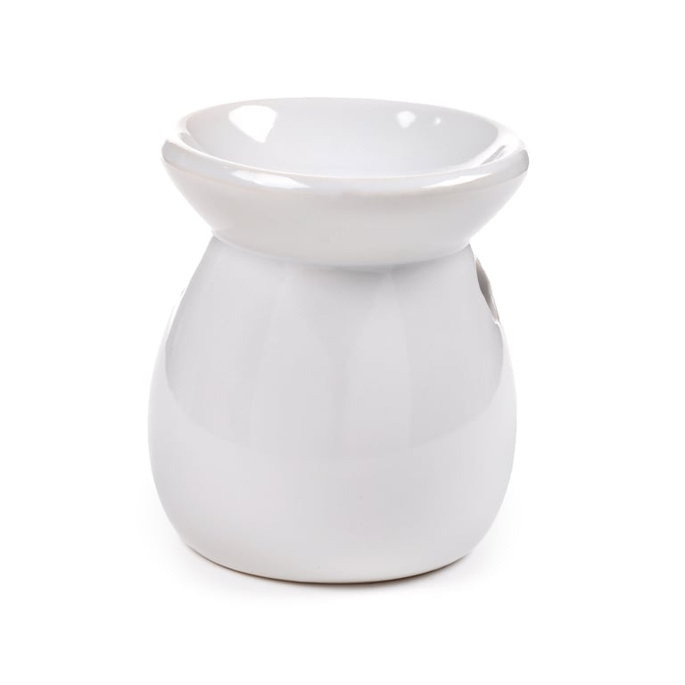 Dolomite Ceramic Oil Burner - Simple White Home Fragrance Diffuser