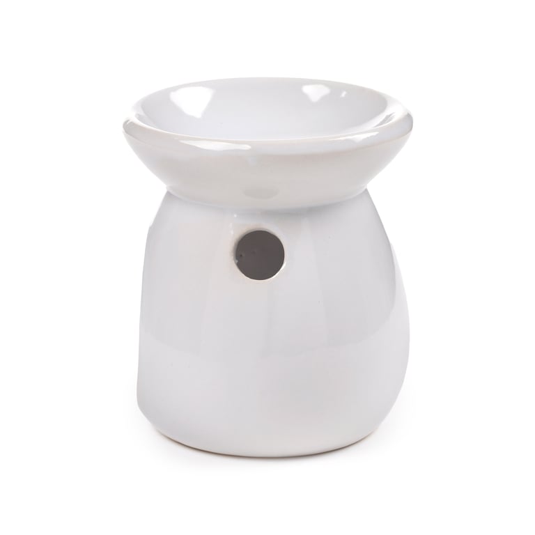 Dolomite Ceramic Oil Burner - Simple White Home Fragrance Diffuser