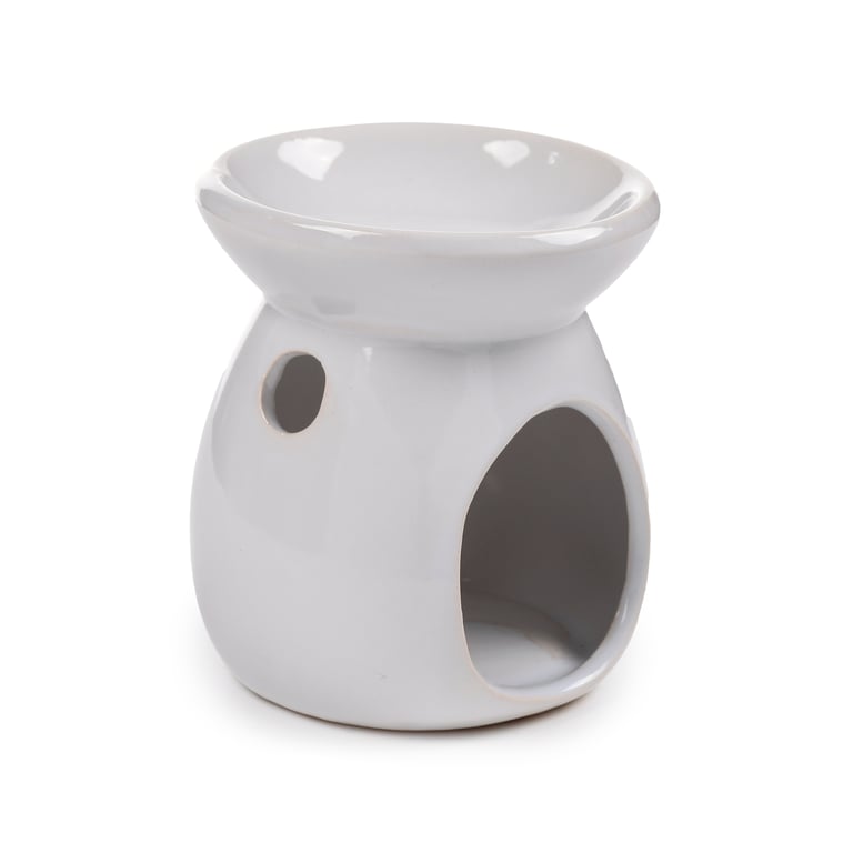 Dolomite Ceramic Oil Burner - Simple White Home Fragrance Diffuser