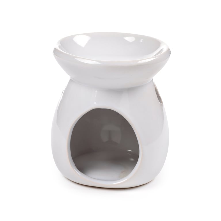 Dolomite Ceramic Oil Burner - Simple White Home Fragrance Diffuser