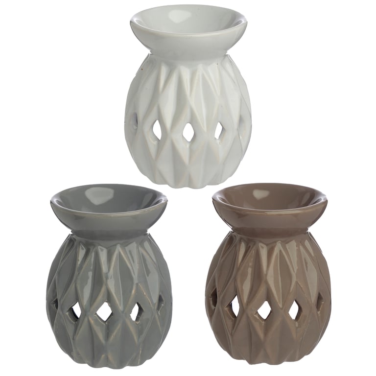 Dolomite Ceramic Eden Oil and Wax Burner - Versatile Home Fragrance Diffuser