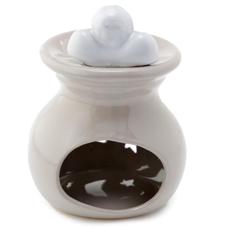 Dolomite Ceramic Moon and Stars Eden Oil and Wax Burner