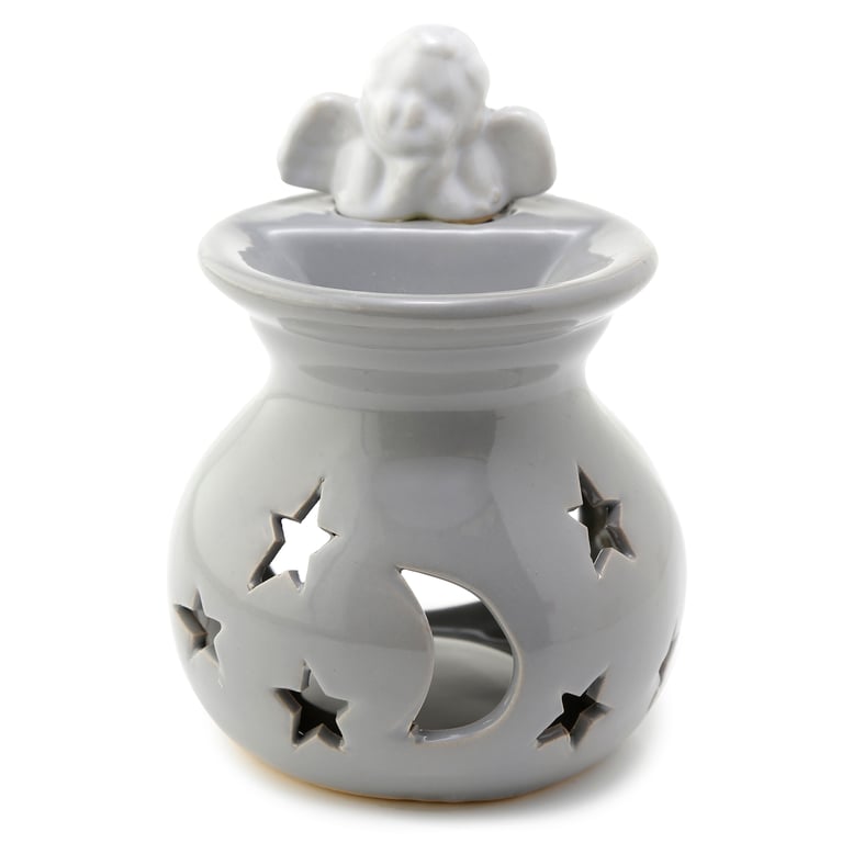 Dolomite Ceramic Moon and Stars Eden Oil and Wax Burner