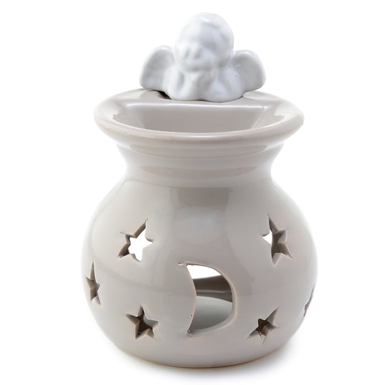 Dolomite Ceramic Moon and Stars Eden Oil and Wax Burner