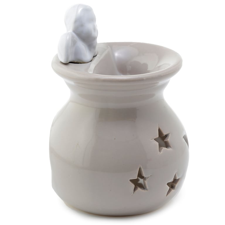 Dolomite Ceramic Moon and Stars Eden Oil and Wax Burner
