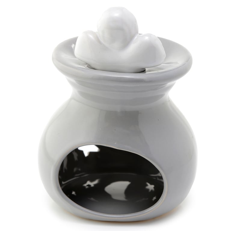 Dolomite Ceramic Moon and Stars Eden Oil and Wax Burner