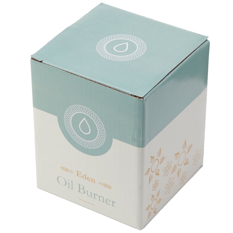 Ceramic Metallic Gold Tree Eden Oil and Wax Burner - Dolomite Ceramic Construction, Suitable for Oils and Wax Melts
