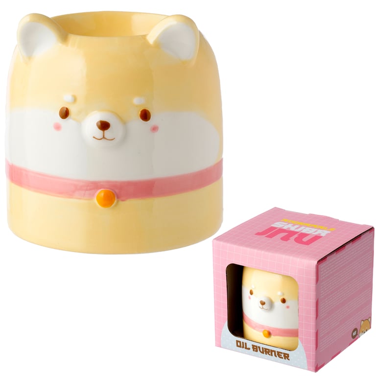 Dolomite Ceramic Shiba Inu Oil Burner - Home Fragrancing Essentials