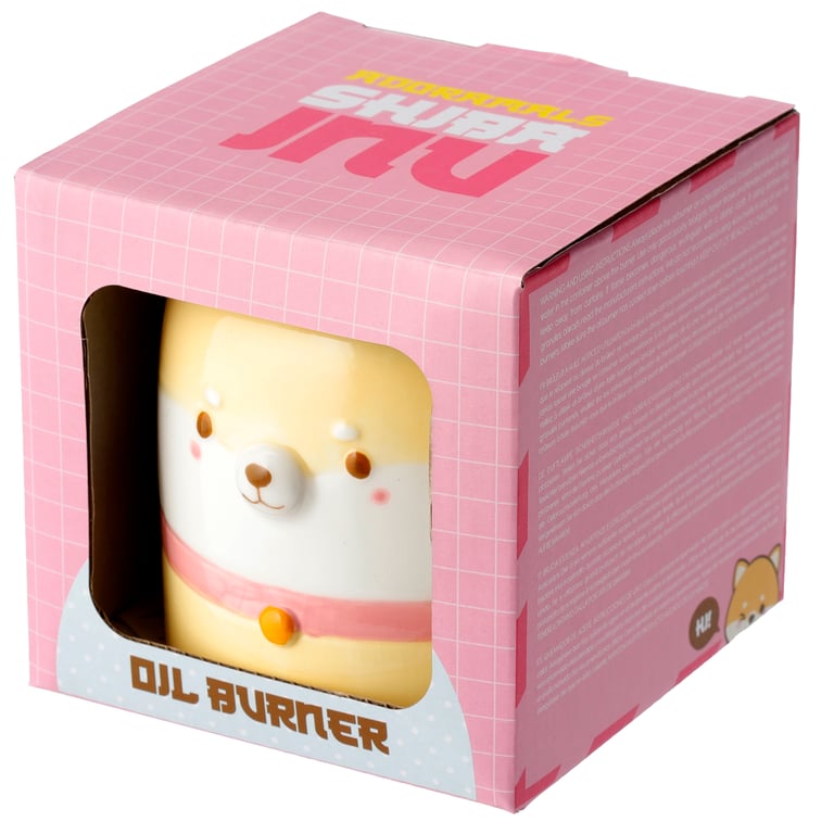 Dolomite Ceramic Shiba Inu Oil Burner - Home Fragrancing Essentials