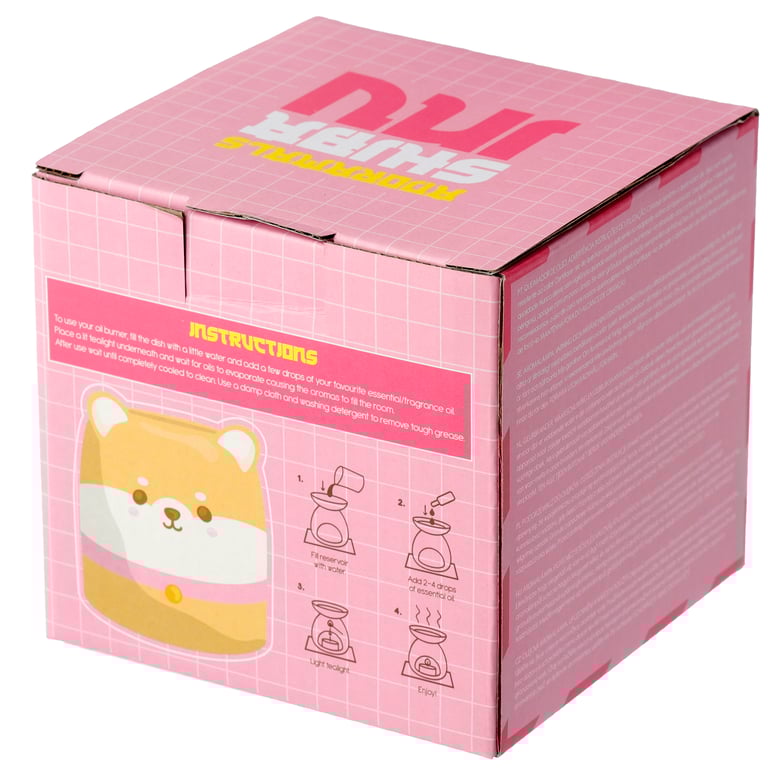 Dolomite Ceramic Shiba Inu Oil Burner - Home Fragrancing Essentials
