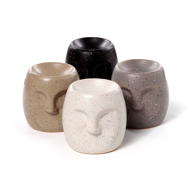 Ceramic Dolomite Oil Burner - Eden Stone Effect Home Fragrance Aromatherapy Tea Light Compatible
