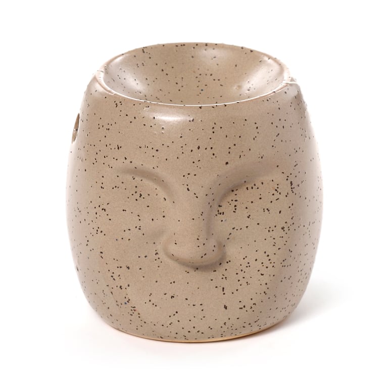 Ceramic Dolomite Oil Burner - Eden Stone Effect Home Fragrance Aromatherapy Tea Light Compatible