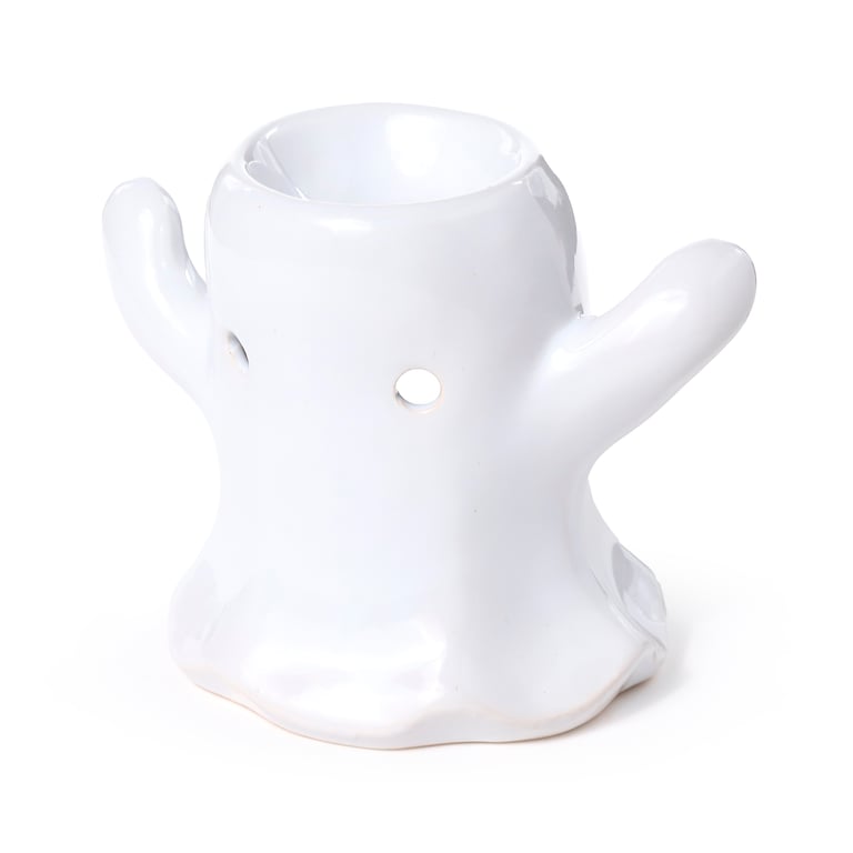 Ceramic Shaped Oil & Wax Burner - Ghost, Middle Temperature Porcelain Home Fragrance Burner