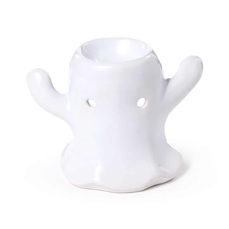 Ceramic Shaped Oil & Wax Burner - Ghost, Middle Temperature Porcelain Home Fragrance Burner