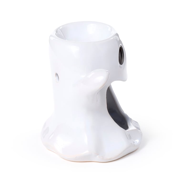 Ceramic Shaped Oil & Wax Burner - Ghost, Middle Temperature Porcelain Home Fragrance Burner