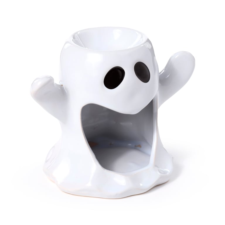 Ceramic Shaped Oil & Wax Burner - Ghost, Middle Temperature Porcelain Home Fragrance Burner