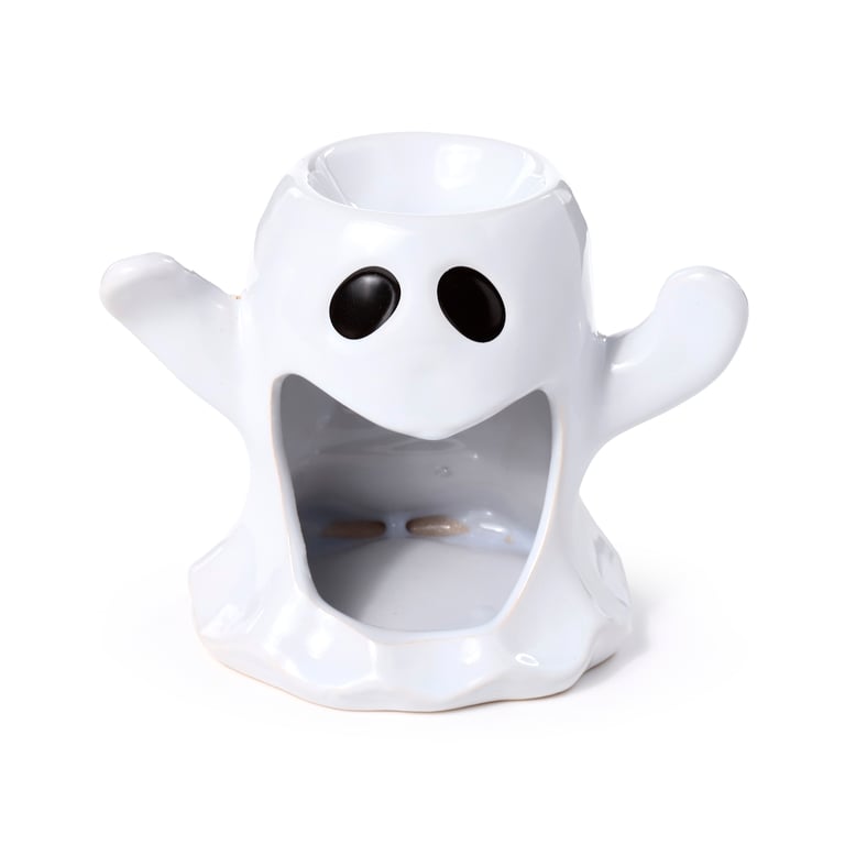 Ceramic Shaped Oil & Wax Burner - Ghost, Middle Temperature Porcelain Home Fragrance Burner