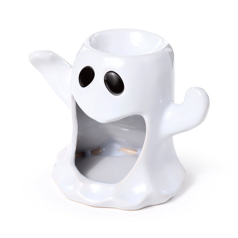Ceramic Shaped Oil & Wax Burner - Ghost, Middle Temperature Porcelain Home Fragrance Burner
