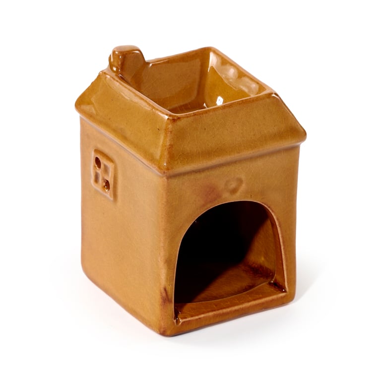 Porcelain Eden House Shaped Oil Diffuser - Middle Temperature Burner