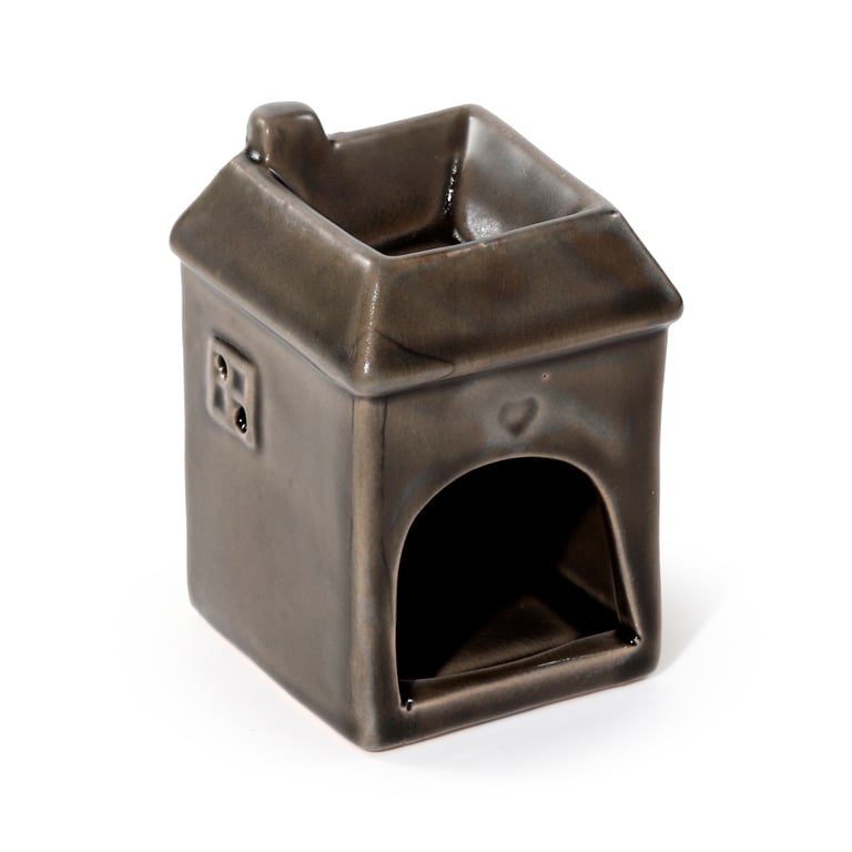Porcelain Eden House Shaped Oil Diffuser - Middle Temperature Burner